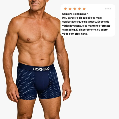 Pacote com 16 Cuecas Boxer Boxhero de Fibra de Bambu 1.0